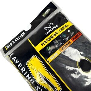 Realtree Performance Thermal Pants Black XL Gorpcore Utilitarian New IVO50122S